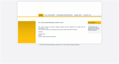 Desktop Screenshot of european-marketing-conference.com