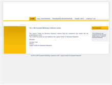 Tablet Screenshot of european-marketing-conference.com